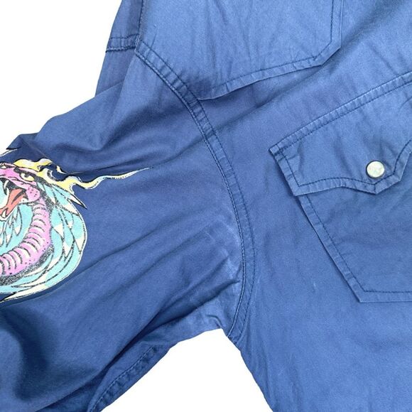 Vintage Y2K Ed Hardy x Christian Audigier Embroidered Dress Shirt - Size XXL - Picture 9 of 9